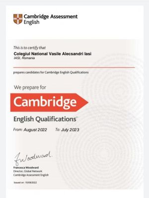 certificat cambridge